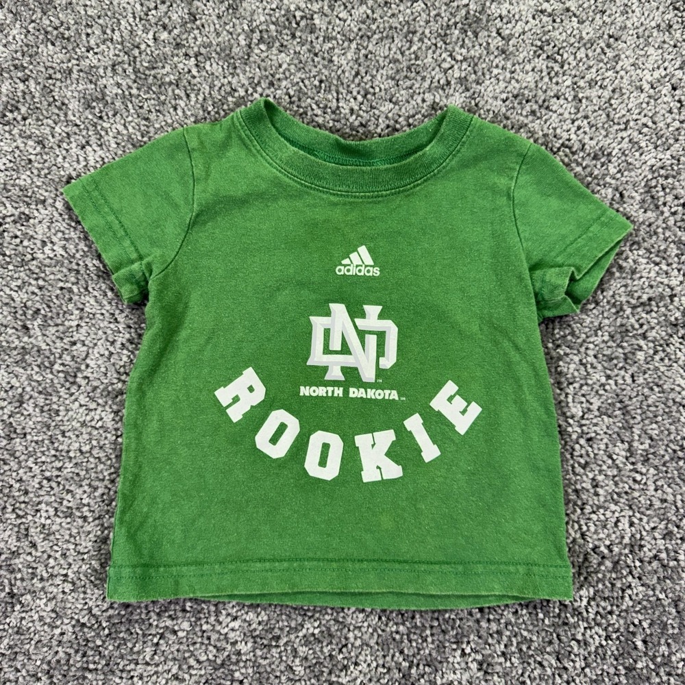 North Dakota Fighting Sioux Shirt Boys 12 Months Green NCAA Rookie Adidas